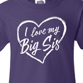 thumbnail image 4 of Inktastic I Love My Big Sis in White Chalk Heart Youth T-Shirt, 4 of 5