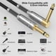 thumbnail image 4 of Guitar Cable 10FT Instrument Cables Electric Guitar Amp Cord 1/4 Inch Gold-Plated Jack 6.35MM Cable, 4 of 5