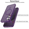 thumbnail image 4 of Tekcoo for Samsung Galaxy S25 FE Case, Compatible with MagSafe Military Grade Drop Protection Magnetic Rugged Cover Translucent Back Shockproof Cell Phone Case for Galaxy S25 FE 6.7" - Purple, 4 of 9