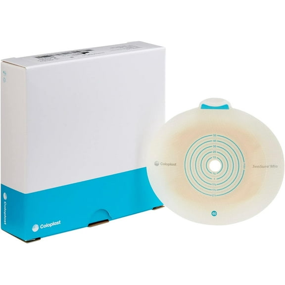 SenSura Mio Click Trim to Fit Ostomy Barrier Elastic Adhesive 60 mm Flange 5 per Box 10522