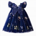 thumbnail image 3 of Kaprioy Toddler Girls Sleeveless Butterfly With Wing Embroider Princess Dress Dance Party Floral Tulle Dresses Clothes Beautiful Breathable Cute Girl Dress, 3 of 6