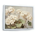 thumbnail image 2 of Designart "Beige Geraniums In Minimalism III" Geraniums Floater Framed Wall Art Prints, 2 of 5