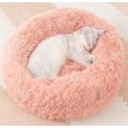 thumbnail image 1 of Camas para gatos de interior, cama lavable con forma de dona para gatos y perros, cojín de felpa suave para mascotas, base impermeable y esponjosa para perros y gatos, cama calmante y, 1 of 6