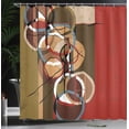 thumbnail image 4 of Ambesonne Modern Art Shower Curtain, Retro Grunge Surreal Art, 69"Wx75"L, Multicolor, 4 of 5