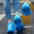 thumbnail image 3 of 1 par de cubiertas para zapatos contra la lluvia impermeables reutilizables, botas de lluvia de silicona para exteriores, accesorios para zapatos para caminar, cubierta reutilizable para zapatos, 3 of 4