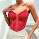 thumbnail image 4 of Blusa sin mangas con encaje y tirantes para mujer, 4 of 8