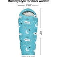 thumbnail image 2 of KidzAdventure 32-59F Youth and Kids Sleeping Bag | Indoor/Outdoor Boys and Girls Sleeping Bag | Mummy Style, Lightweight Sleeping Bag for Kids - Little Star Kids, 2 of 7