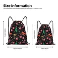 thumbnail image 2 of Xecao Disco Mirror Ball Pattern Sports Drawstring Backpack - String Swim Gym Bag with Wet Proof Pocket for Women&Men-Small, 2 of 6