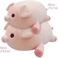 thumbnail image 3 of Almohada De Juguete De Cerdo De Felpa Gordita Muñeca De Cerdo De Peluche Rosa Cojín De Cerdo Lindo Juguetes De Peluche, Regalo De Cumpleaños 40 Cm, Ojos Redondos, 3 of 5