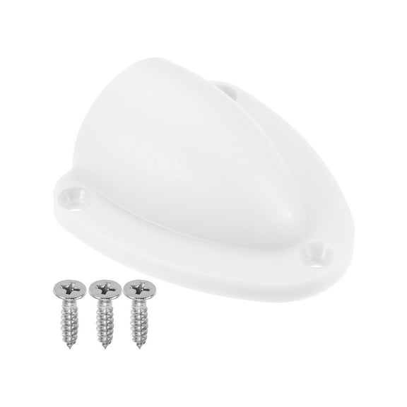 Unique Bargains 2.48"x2.28"x0.94" Marine Boat Transducer Wire Cable Cover Clam Shell Vent Wire Cover White
