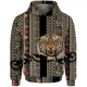 thumbnail image 3 of Sudadera con capucha informal de otoño para hombre, ropa Y2k, sudaderas para hombre, sudadera con capucha con estampado de tigre genial para hombre, sudadera holgada con capucha gótica para hombre, 3 of 5