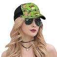 thumbnail image 5 of Picia Cute Green Frog Pattern Trucker Hat,Baseball Cap,Sun Protection Cap,Stylish Headwear,Leisure Cap,Outdoor Sports Cap, 5 of 7