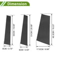thumbnail image 4 of Moldura de Ventana de Pilar de Puerta Unique Bargains para Chrysler Pacifica 2017-2021 Patrón de Fibra de Carbono Negro Sticker Antirrayaduras para Cubrir los Postes de Pilar 6 Piezas, 4 of 7