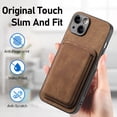 thumbnail image 4 of Case For Iphone16/16e/16 Plus/16 Pro/16 Pro Max, Magnetic Phone Solid Color Shell Protection Card Cover, 4 of 5