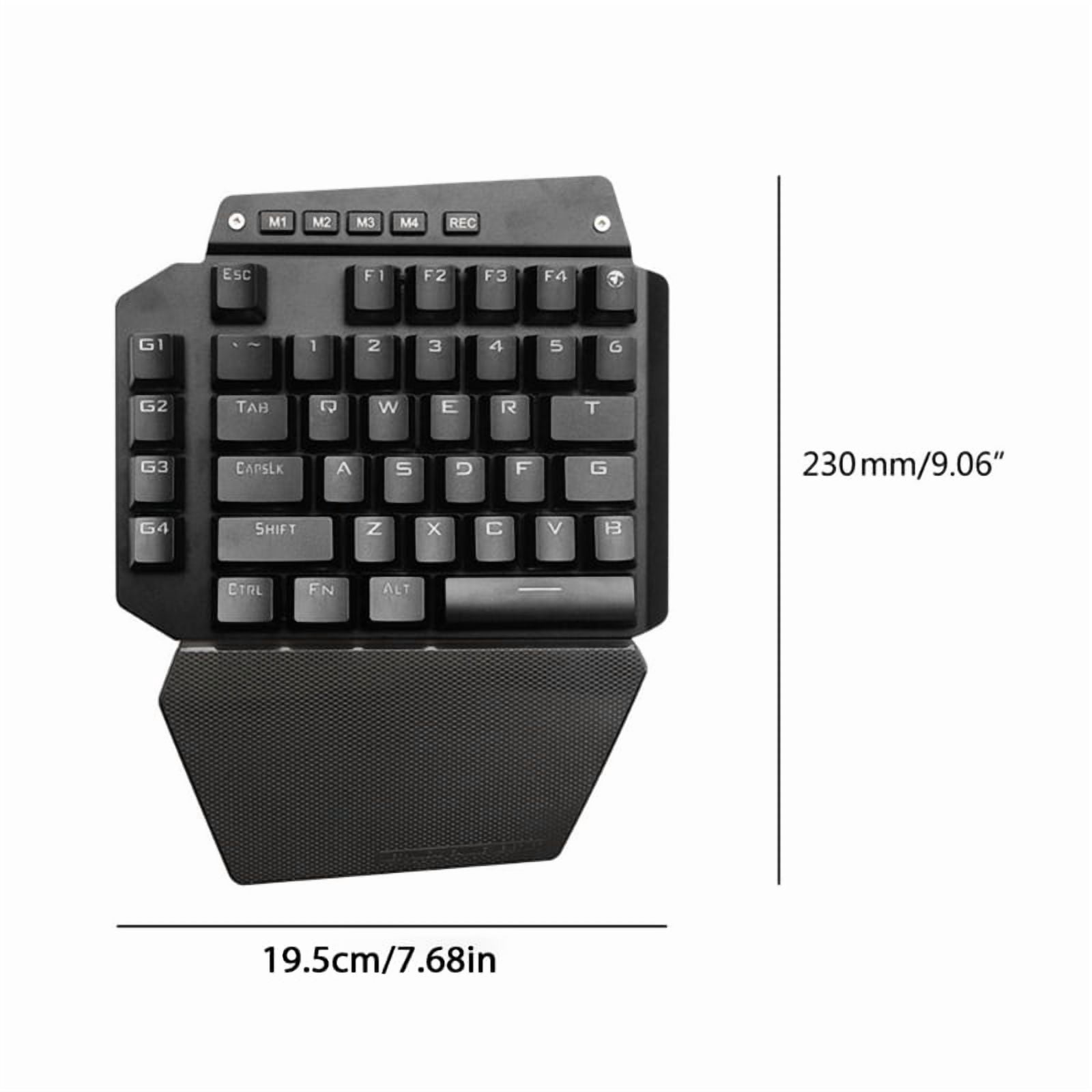 K700 One-hand Mechanical Gaming Keyboard RGB LED Backlight Outemu Switch Full for Key Macro Defines 44 keys Keyboard Rep