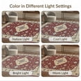 thumbnail image 7 of ODIKA 5'x7' Washable Area Rug Vintage Grey Boho Layout Traditional Vine Scrolls Throw Maroon for Guest Room, Lounge, Apartment, Non-Slip Low Profile, Stain Resistant, 7 of 7