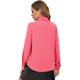 thumbnail image 2 of Blusa de gasa de manga larga con botones y volantes de loto para mujer Rosa (Plain Pink) G Rosa (Plain Pink) G Xishao ropa, 2 of 2