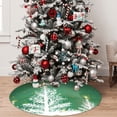 thumbnail image 5 of Picia Christmas Green Print Christmas Tree Skirt , Christmas Tree Skirt Ornaments for Merry Christmas Holiday Party Decorations Indoor Outdoor-48", 5 of 7