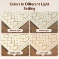 thumbnail image 7 of Design&I 6'x9' Ultra Soft Area Rug, Beige Neutral Geometric Interlocking Lattice Contemporary Tan None Fluffy Washable Non Shedding for Guest Room Bedroom Living Room, 7 of 7