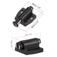 thumbnail image 2 of Unique Bargains Magnetic Touch Catch Latch Closures Nylon Black for Furniture Door Shutter 2Pcs, 2 of 4