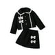 thumbnail image 1 of Odeerbi 3-7 Años Conjunto de Algodón Para Niña Chaqueta de Manga Larga Con Cuello Peter Pan Y Falda de Dos Piezas Conjunto de Falda, 1 of 8