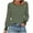 Army Green, variant on Lenpel T Shirts for Women Trendy Pleated Ruffle Long Sleeve Crew Neck Striped Dressy Casual Tunic Tops Loose Tee Blouses(White,X-Large)