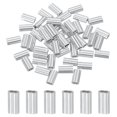 thumbnail image 1 of 50Pcs 1/32" Aluminum Crimping Loop Sleeve for Wire Rope and Cable, Double Holes, 1 of 6
