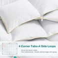 thumbnail image 4 of Goose Down Comforter All Season-Ultra Soft and Cozy Noiseless Duvet Insert with Egyptian Cotton Cover, Fluffy Warm Comforter, 4 of 7