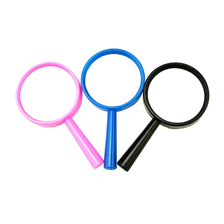 12pcs 0.2x Plastic Magnifying Glasses Handheld Mini Magnifying Glass Portable Small Magnifiers for Kids (Random Color), Size: 5