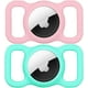 thumbnail image 1 of Airtag Dog Collar Holder(2 Pack) for Apple Airtags Anti-Lost Air Tag Holder Case Compatible with Cat Dog Collars Mint Green& Pink, 1 of 5