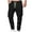 Black, variant on Enjoytime Men's Cargo Pants Solid Color Elastic Waist Tapered Trousers Lightweight Work Casual Plus Size Work Pants Black L
