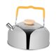 thumbnail image 3 of Hervidor de agua de 1L para acampar, tetera, tetera, cafetera, tetera con mango antiescaldado, tetera ligera para barbacoa, montañismo, fogata Sunnimix Hervidor de agua al aire libre, 3 of 8