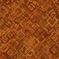 thumbnail image 1 of Ahgly Company Machine Washable Indoor Square Transitional Orange Red Orange Area Rugs, 4' Square, 1 of 7