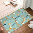 thumbnail image 4 of Susaid Cute Dogs Corgi Print Doormat,Porch Decor,Housewarming Decor Gift Doormat,Funny Flannel Floor Mat,Funny Doormat 24x16 Inch, 4 of 7