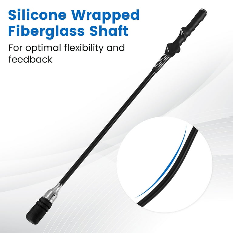 Gymax Golf Swing Trainer Click Stick Swing Training Aid for Speed