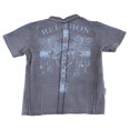 thumbnail image 2 of Religion Boy's Printed Polo Shirt 10-11 Years Grey/Blue, 2 of 2