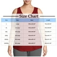 thumbnail image 3 of Ladies Plus Size Tank Tops, Loose Fitting Sleeveless Solid Tee 2025 New Summer Casual Round Neck Sleeveless Shirts Flowy Blouse Camisoles for Women for Under Clothes Wine 5XL, 3 of 7