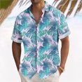 thumbnail image 2 of Hawaiian Shirt For Men, Men's Vintage Button Down Bowling Shirts Short Sleeve Summer Beach Shirt 4XL, 2 of 5