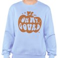 thumbnail image 2 of Pumpkin Oh My Gourd Sweatshirt Unisex 2X-Large Light Blue, 2 of 5