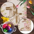 thumbnail image 2 of He is Risen Table Runner Easter Christian Cross Resurrection Lily Spring Holiday Party Kitchen Dinning Home Decoration (13" x 72"), 2 of 5