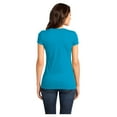 thumbnail image 2 of District Women's Short Sleeve Juniors Very Important V-Neck T-Shirt Light Turquoise Small, 2 of 4