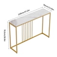 thumbnail image 5 of Wisfor Sintered Stone Console Table Slim Narrow Hallway Tablefor Living Room Entryway ,White 47.2x11.8x30.9 inch, 5 of 9