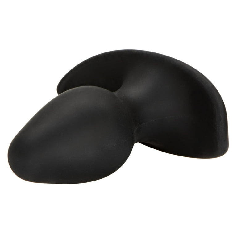 CalExotics Silicone Perfect Anal Plug EZ Grip Flanged Base - Black