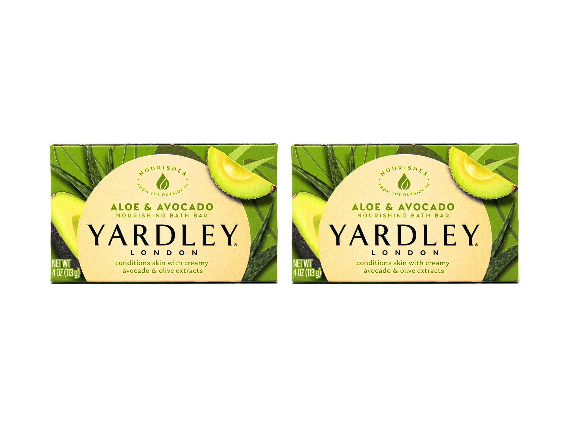 Yardley London Moisturizing Bath Bar with Aloe Avocado Citrus Scent 4OZ  Pack of 4 - Walmart.com