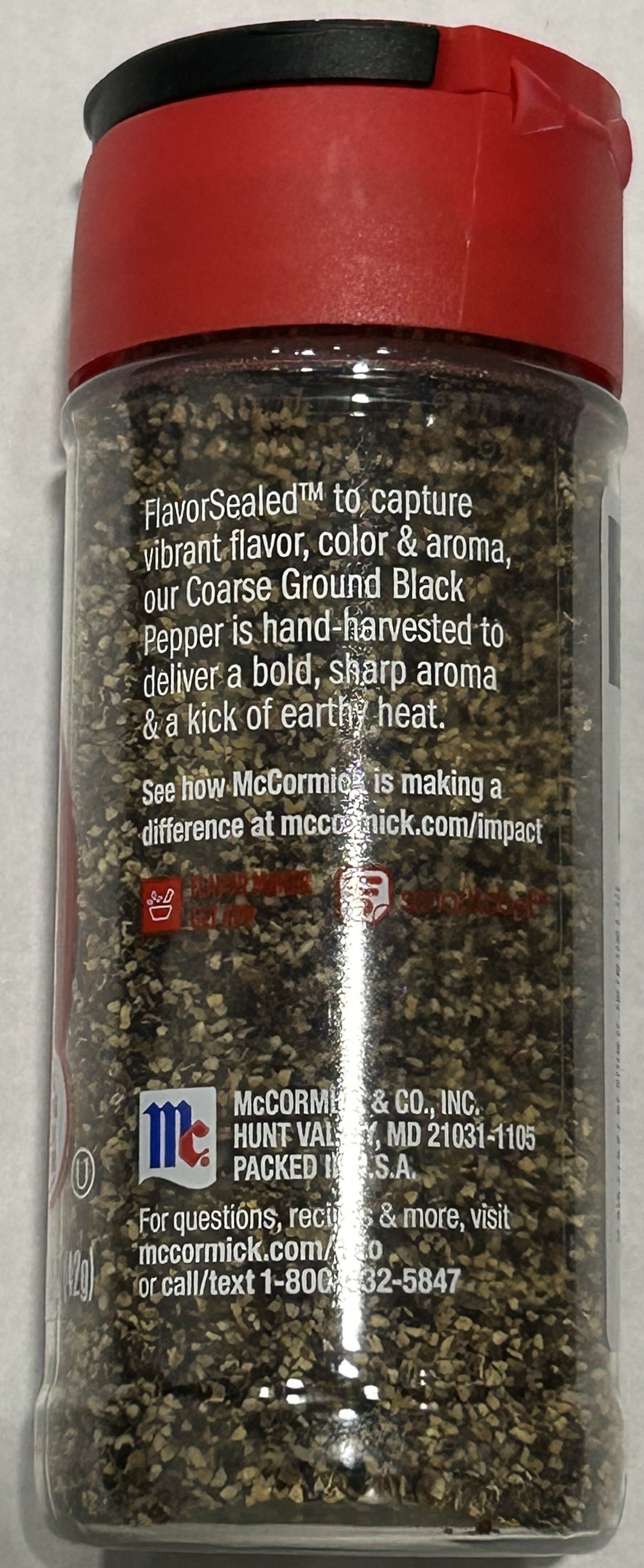 McCormick Coarse Ground Black Pepper (Pack of 3)