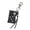 Black leather black, variant on Retro Designs Leather Keychain with Protective Lighter Holder for Fashionistas