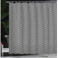 thumbnail image 3 of Ambesonne Grey Shower Curtain, Pointy Motifs Art Repetition, 69"Wx70"L, Pale Taupe and Grey, 3 of 4