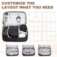 thumbnail image 5 of Uxcell Travel Cable Organizer Bag, Portable Camera Case Electronic Organizer Pouch Digital Storage Carrying Case Black, 5 of 7