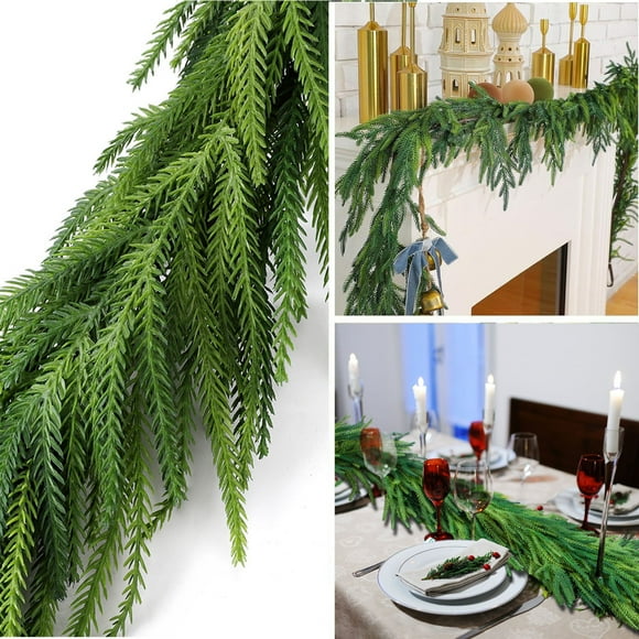 Boreal Craft Christmas Charm: Synthetic Style Vines With Gentle Feel Pinecones Festive Greenery Ornament For Holiday Season. Winter Flowers Winter Jasmine Flowers Sunflowers Flowers Winter