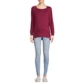 thumbnail image 3 of Time and Tru Women's Maternity Side Snap Sweatshirt, 3 of 6